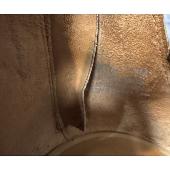 Steve Madden Tarra, Tan Block Heel, Leather Upper, Lace Up Heels, Size 7 - Picture 10 of 10